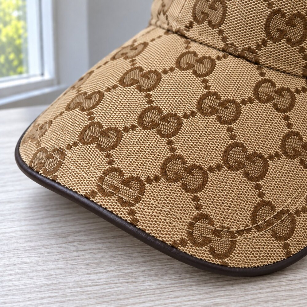 Gucci GG Cap with Gold Front Logo - Picture 6 of 6